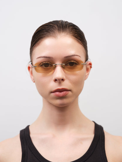 MILO Brushed Gold / Dark Tortoise / Yellow Lens