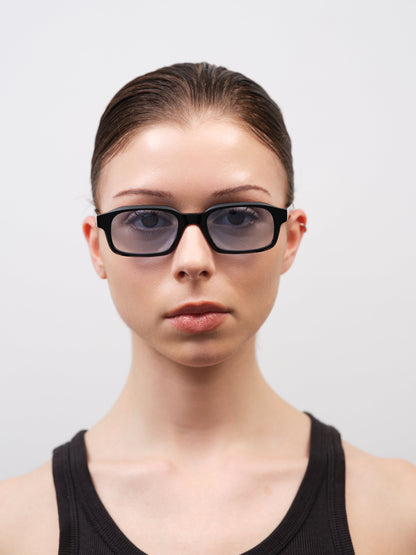 HANKY Solid Black / Light blue gradient lens