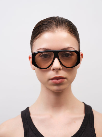 BERLYN Dark Tortoise / Peach Lens