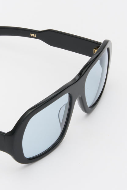 FORD Solid Black / Solid Blue Lens