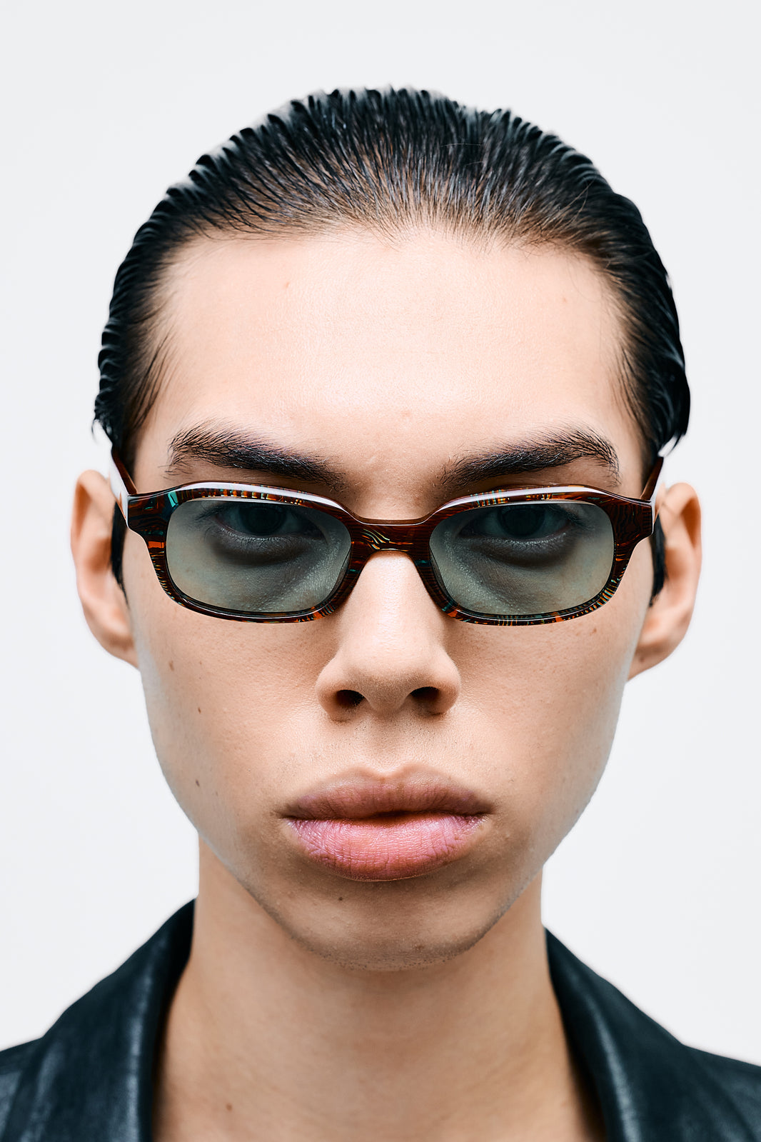 HANKY Dizzying Blue Tortoise / Solid Teal Lens