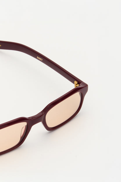 HANKY Solid Bordeaux / Peach Lens