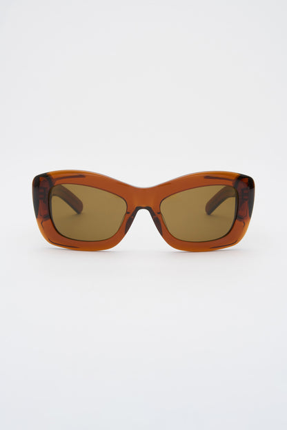 INEZ Crystal Brown / Brown Lens