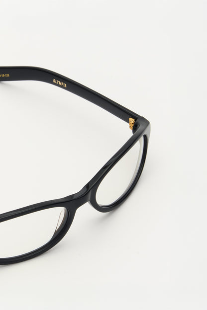 OLYMPIA Solid Black / Clear Blue Light Lens