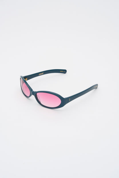 OPEL Solid Blue Ink / Pink Gradient Lens