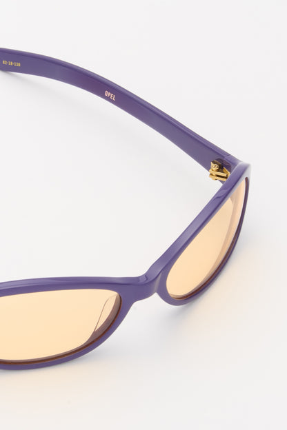 OPEL Solid Lilac / Orange Blue Light Lens