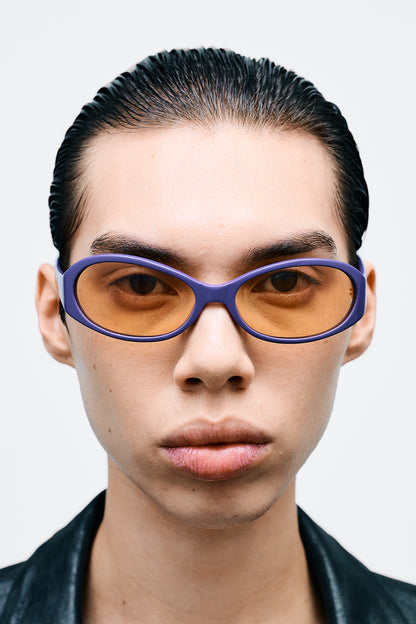 OPEL Solid Lilac / Orange Blue Light Lens