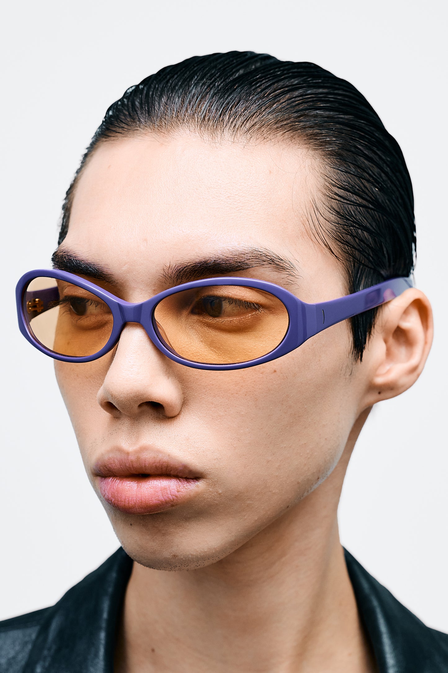 OPEL Solid Lilac / Orange Blue Light Lens