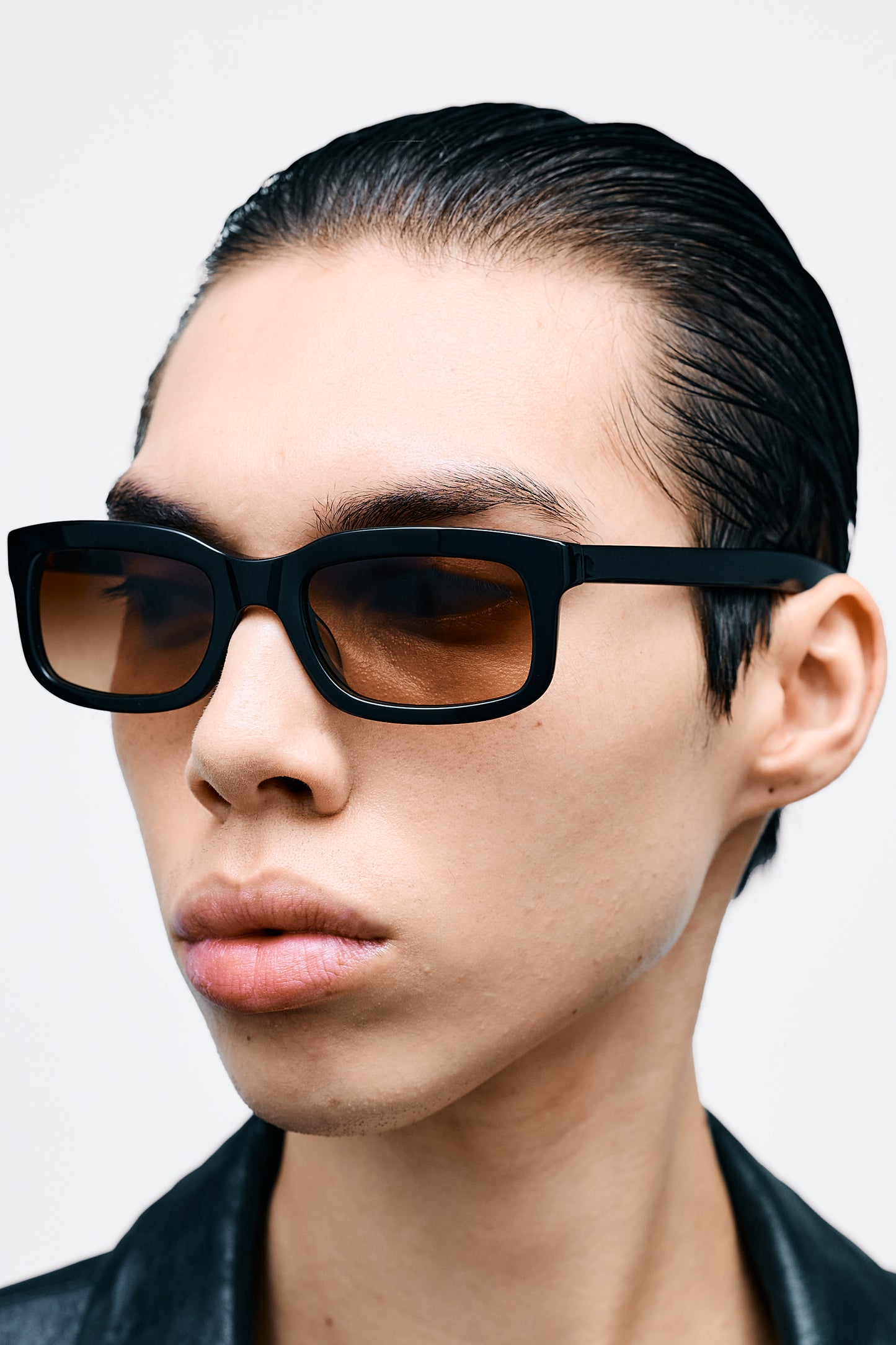 PALMER Solid Black / Brown Gradient Lens