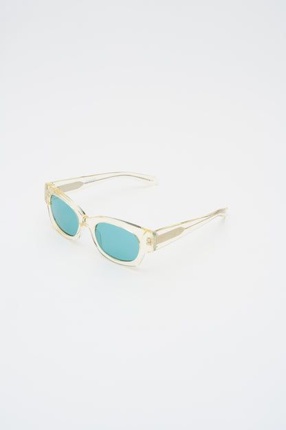 SHADE 01 Crystal Yellow / Solid Teal Lens