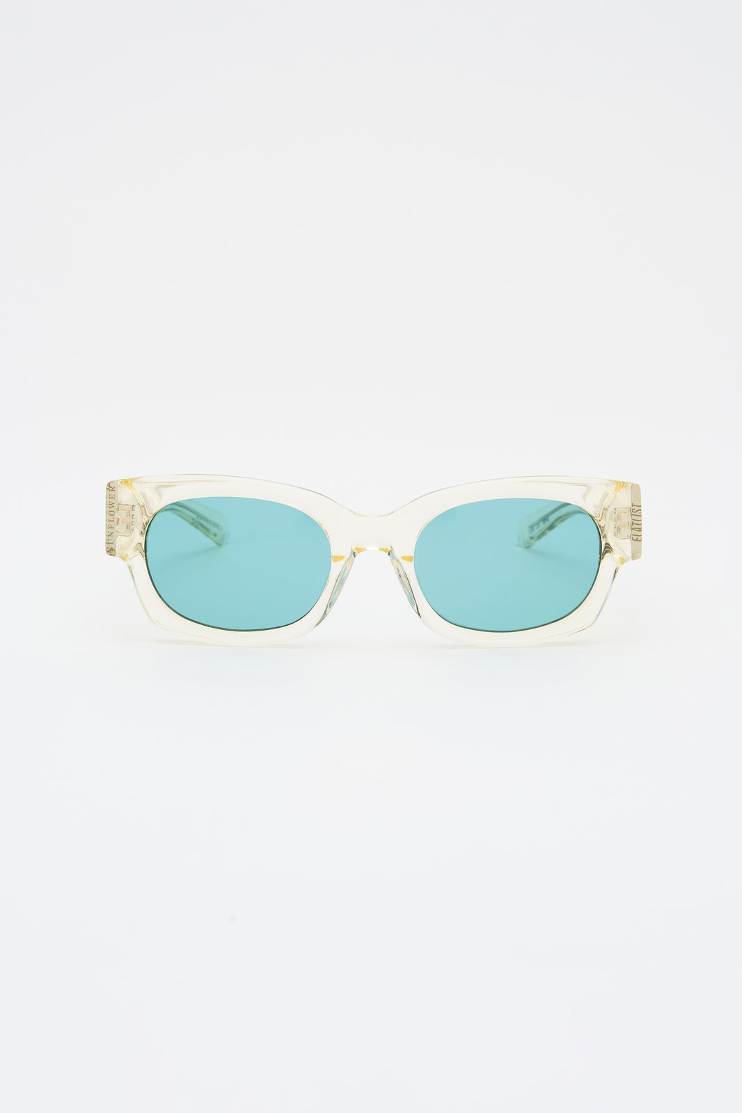SHADE 01 Crystal Yellow / Solid Teal Lens