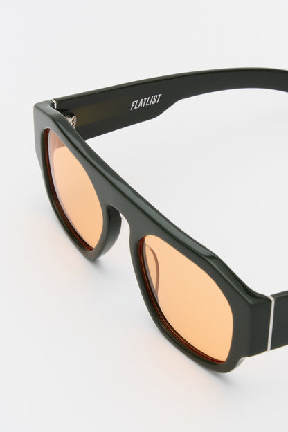 SHADE 02 Solid Forrest Dk green / Solid Orange Lens