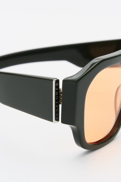 SHADE 02 Solid Forrest Dk green / Solid Orange Lens