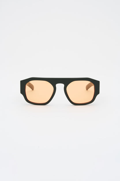 SHADE 02 Solid Forrest Dk green / Solid Orange Lens