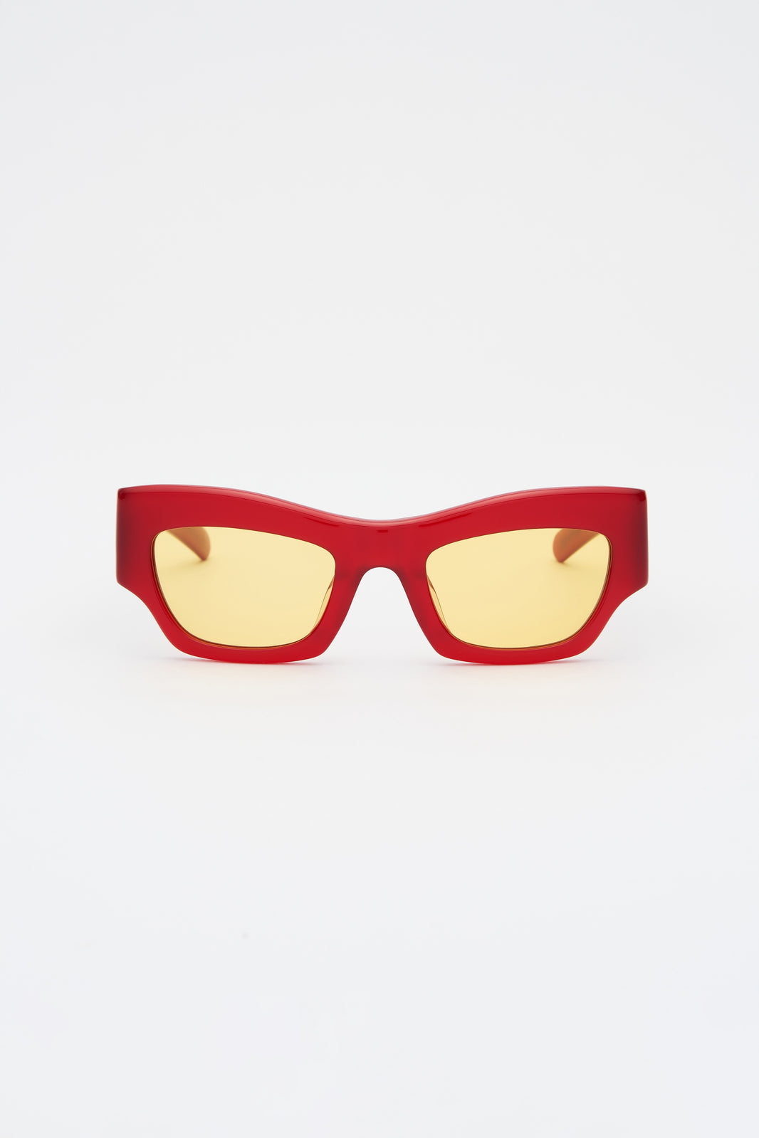 SHADE 03 Milky Red / Solid Yellow Lens