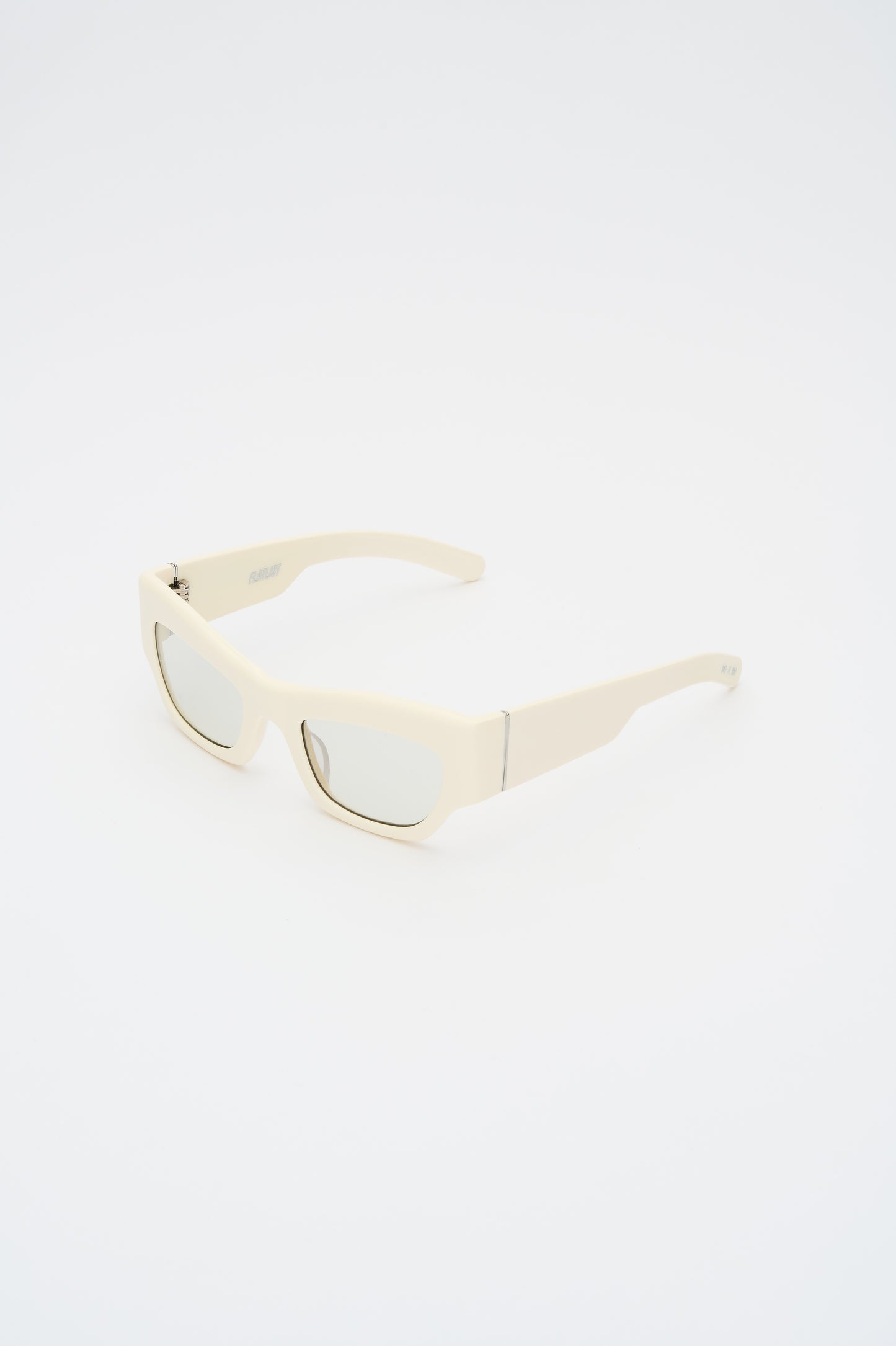 SHADE 03 Solid Cream White / Transparent Grey Lens