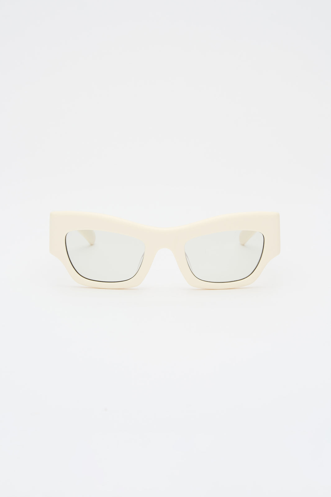 SHADE 03 Solid Cream White / Transparent Grey Lens