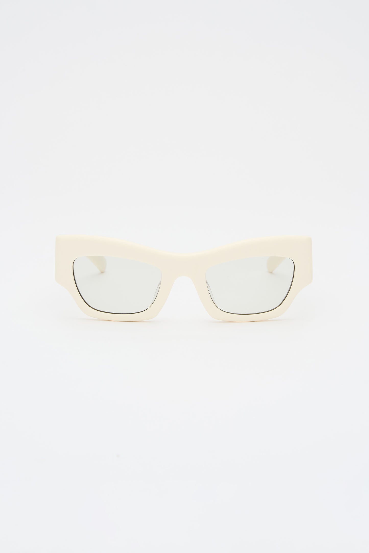 SHADE 03 Solid Cream White / Transparent Grey Lens