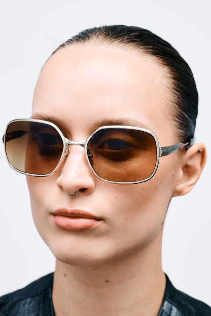 TYLER Brushed Light Gold / Brown Gradient Lens