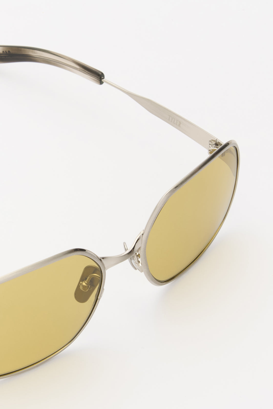 TYLER Brushed Silver / Lime Gradient Lens