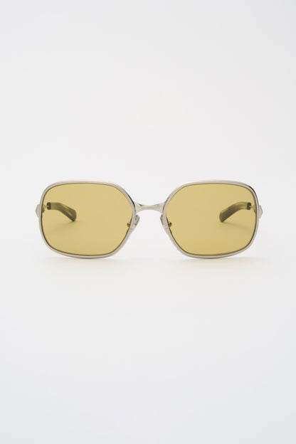 TYLER Brushed Silver / Lime Gradient Lens