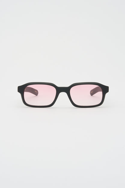 HANKY (ABOUT:BLANK) Solid Black / Pink Gradient Lens
