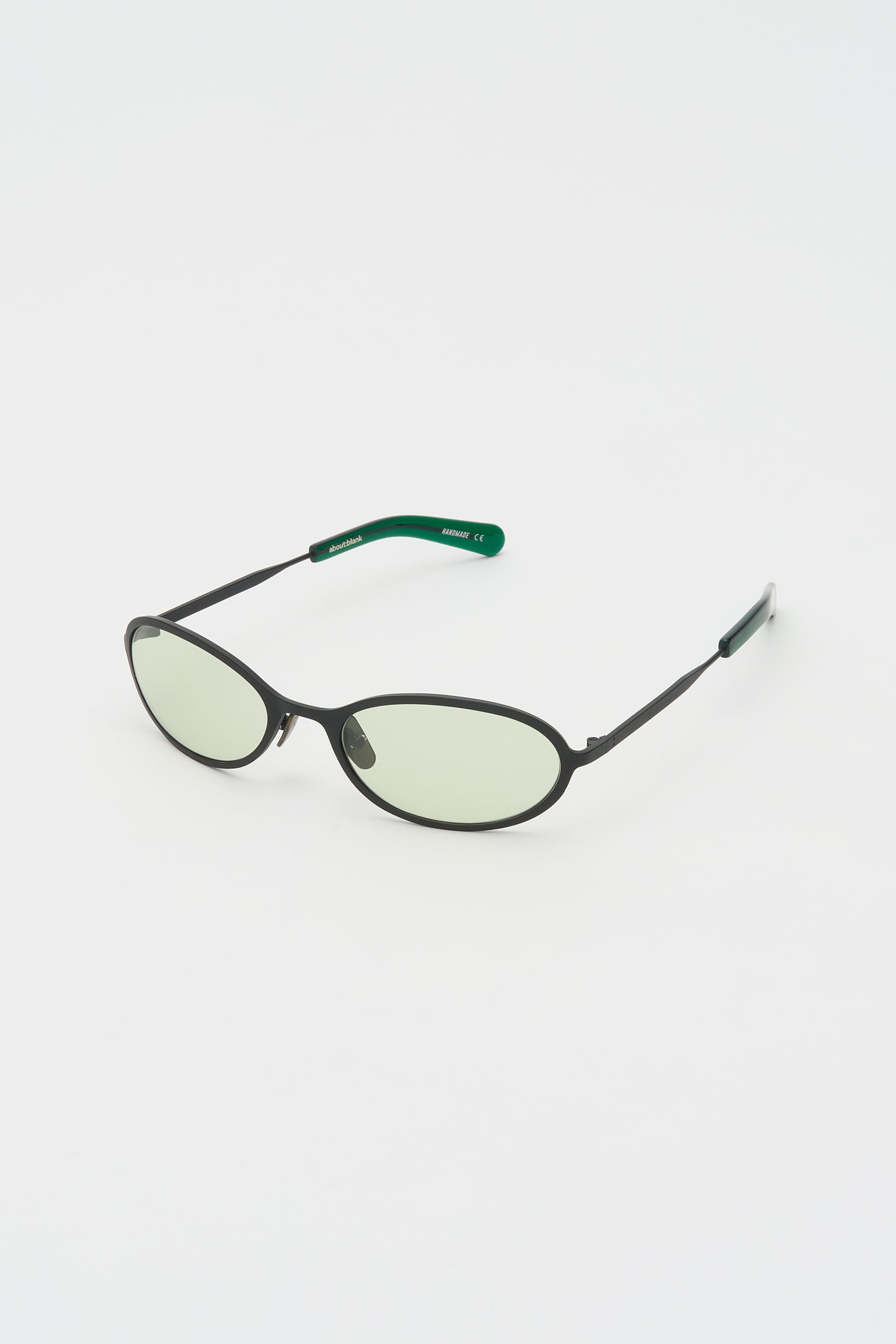 COHEN (ABOUT:BLANK) Matte Black / Chill Out Green Lens