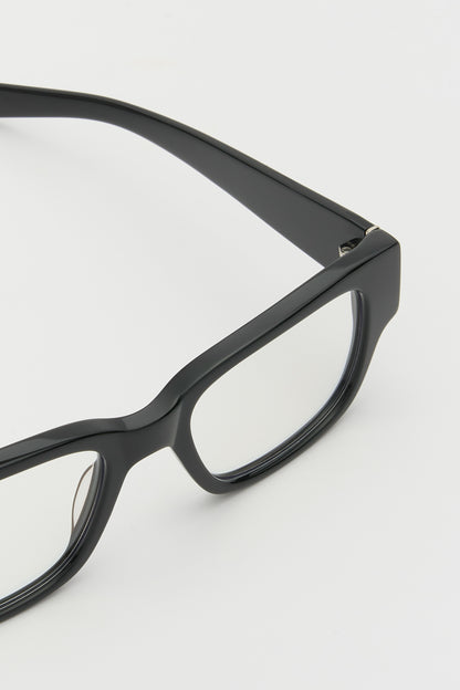 ALEC Solid Black / Clear Lens Blue Light