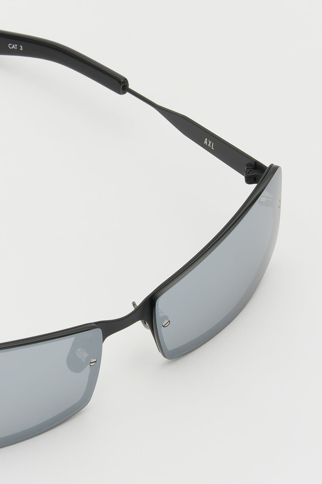 AXL Matte Black Solid Black / Silver Reflective Lens