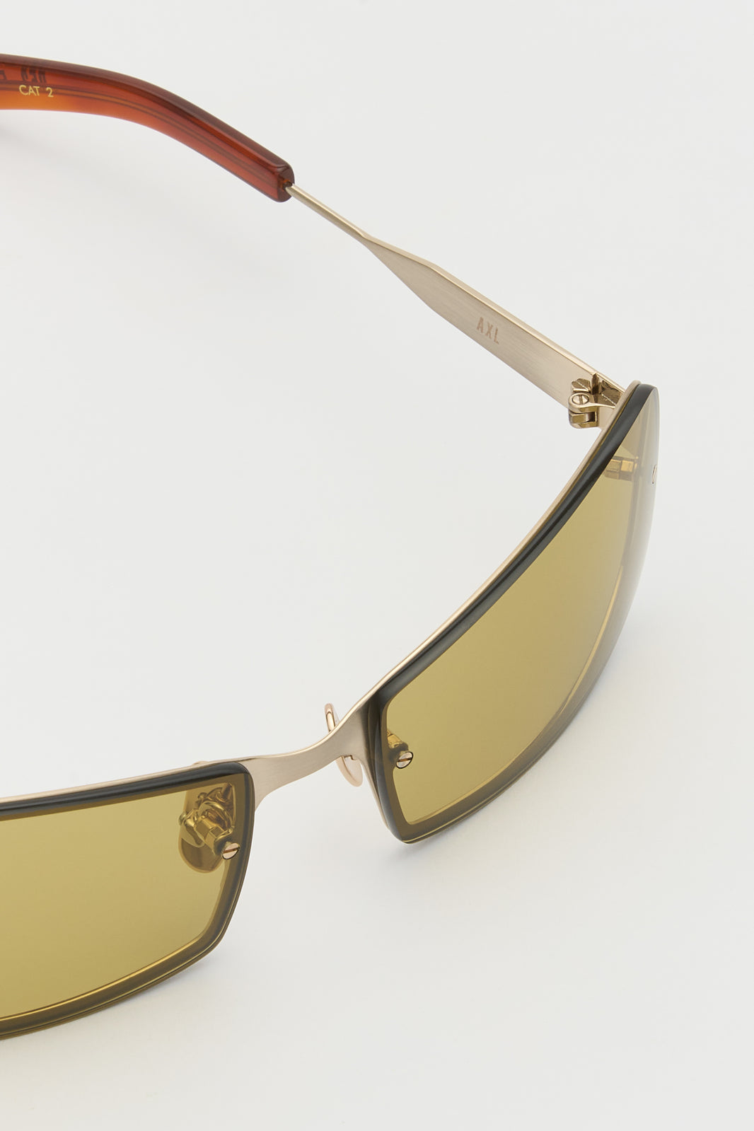 AXL Brushed Gold Classic Havana / Smoked Olive Lens