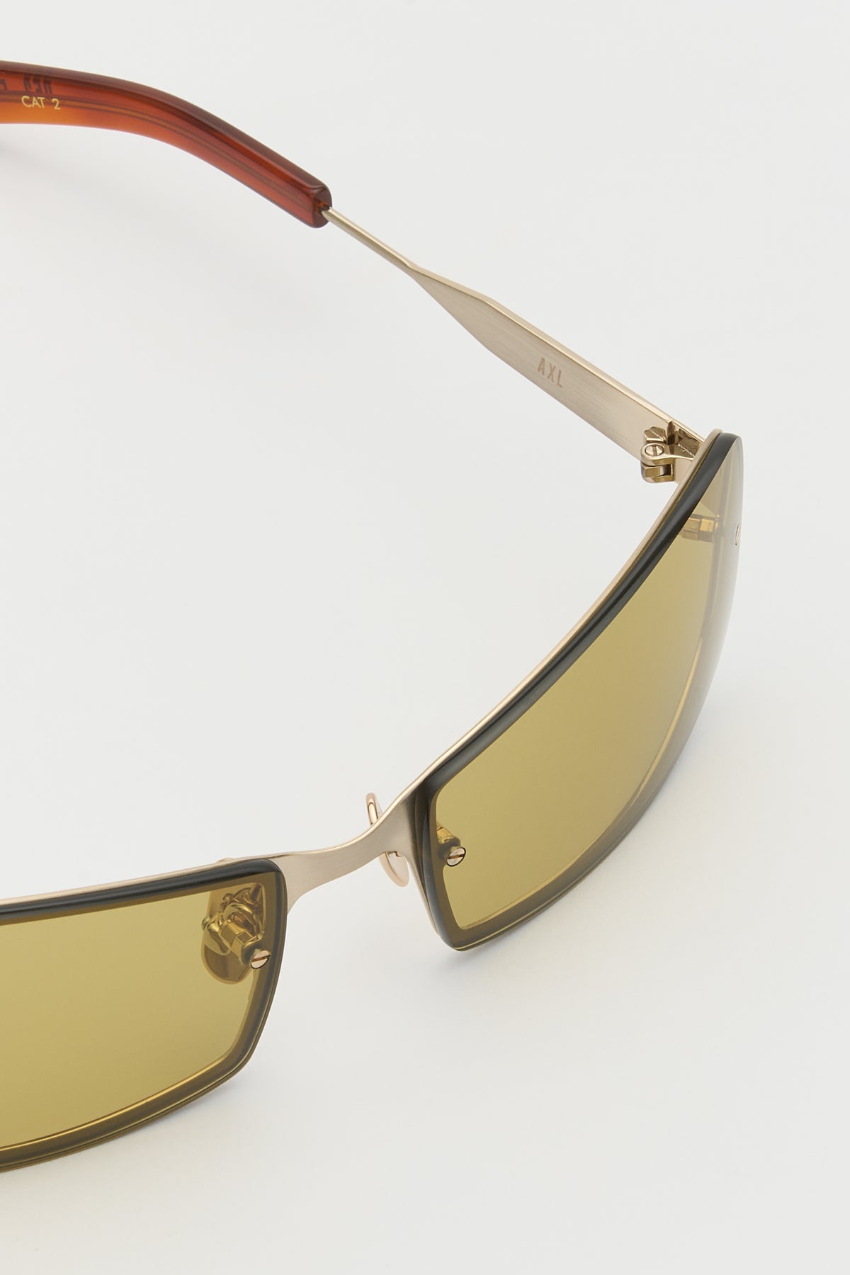 AXL Brushed Gold Classic Havana / Smoked Olive Lens