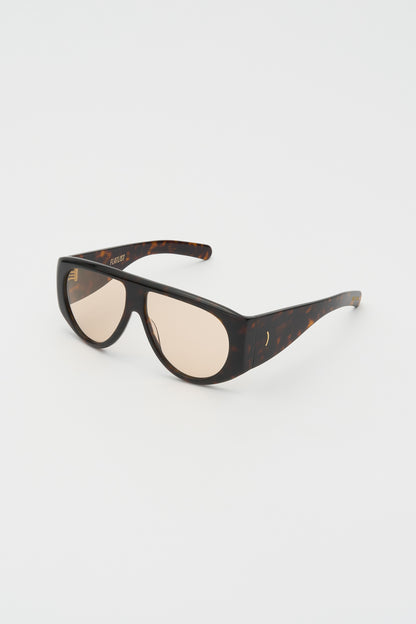 BERLYN Dark Tortoise / Peach Lens