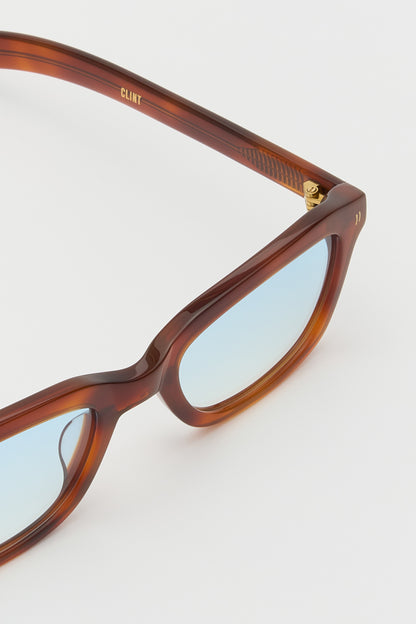 CLINT Classic Havana / Light blue gradient lens