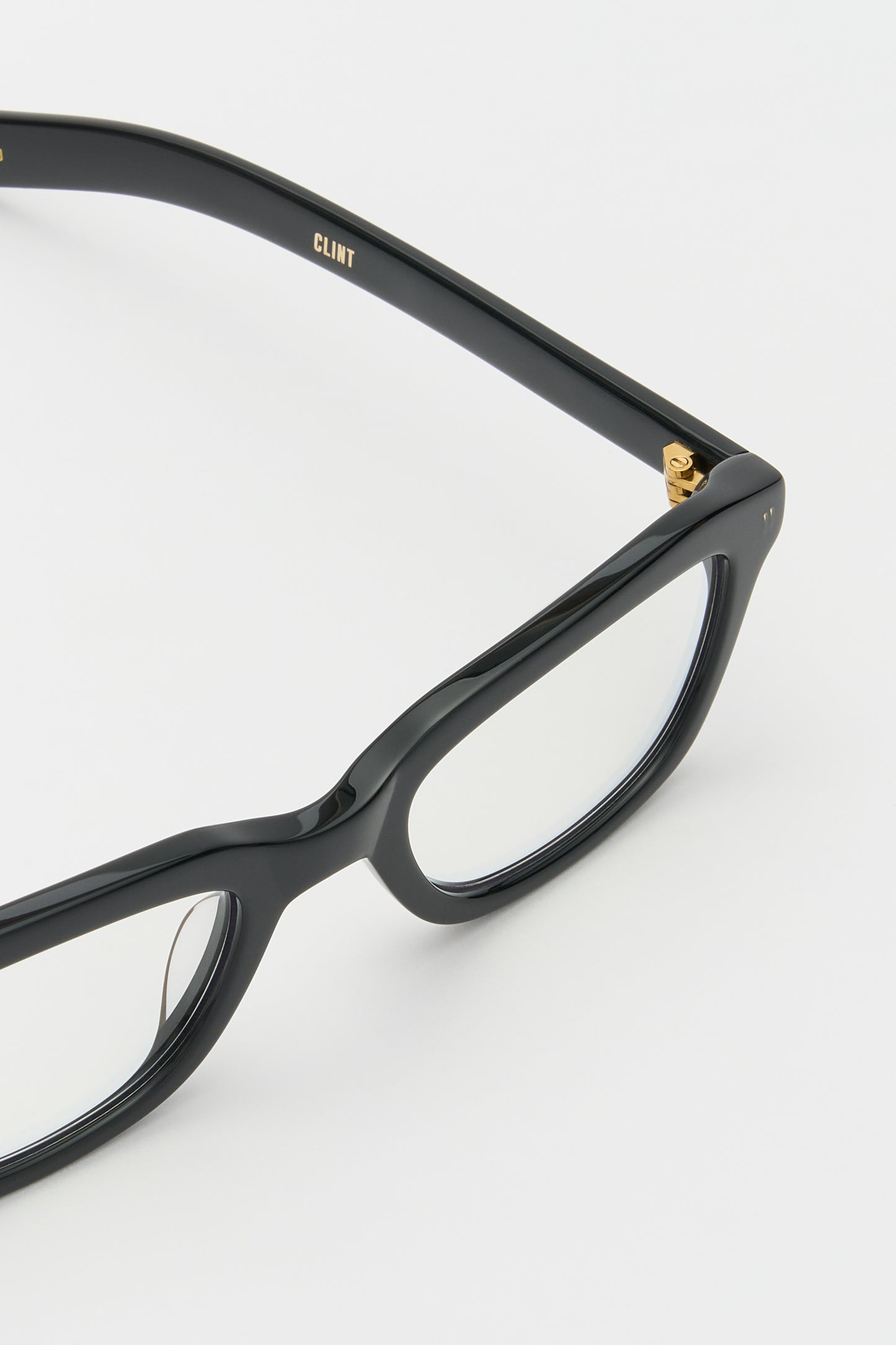 CLINT Solid Black / Clear Blue Light Lens