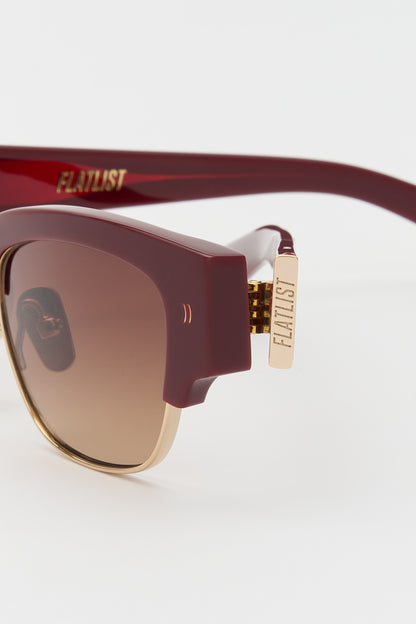 DEACON Solid Bordeaux / Brown Gradient Lens