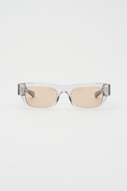 FRANKIE Clear Crystal / Olive Horn / Peach Lens
