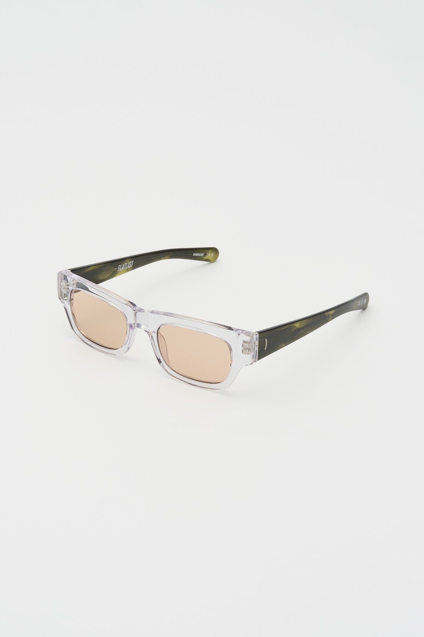 FRANKIE Clear Crystal / Olive Horn / Peach Lens