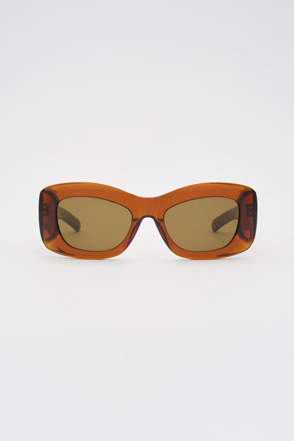 Flatlist x Freja Wewer / POPPY / Crystal Brown / Solid Brown Lens