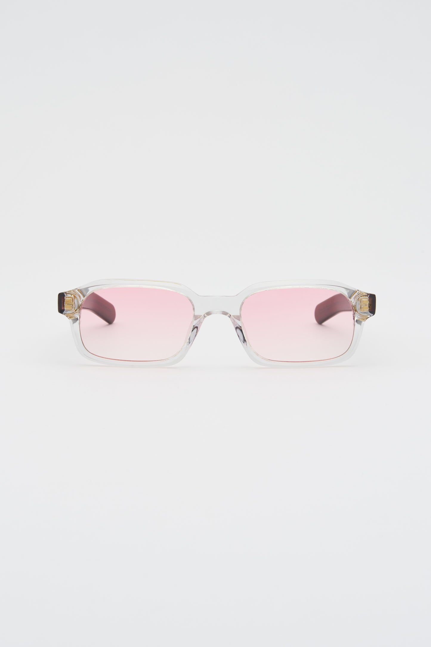 HANKY Clear Crystal Crystal Burgundy / Light Pink Lens