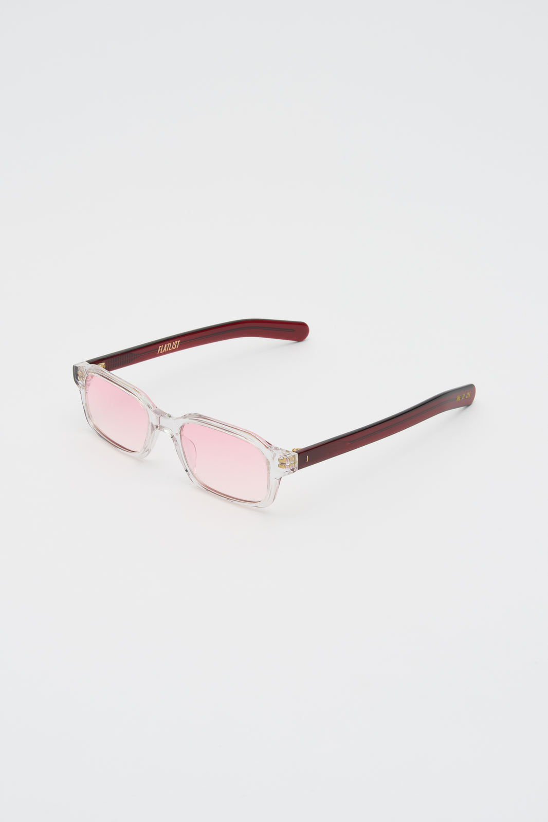 HANKY Clear Crystal Crystal Burgundy / Light Pink Lens