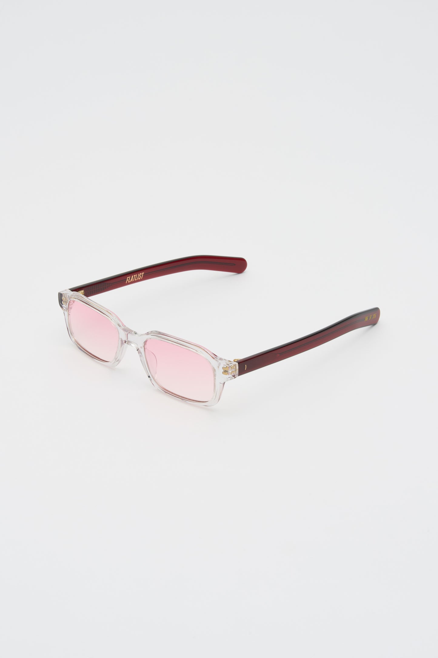 HANKY Clear Crystal Crystal Burgundy / Light Pink Lens