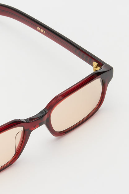 HANKY Crystal Burgundy / Peach Lens