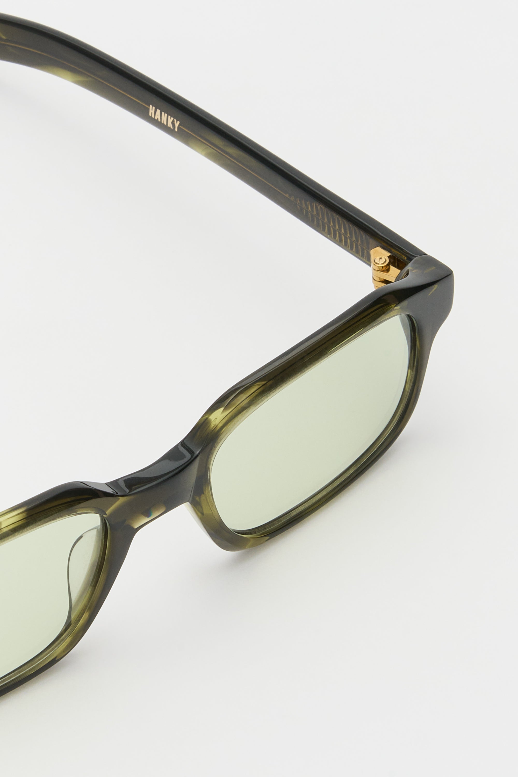 HANKY Olive Horn / Chill Out Green Lens | FLATLIST – FLATLIST EYEWEAR