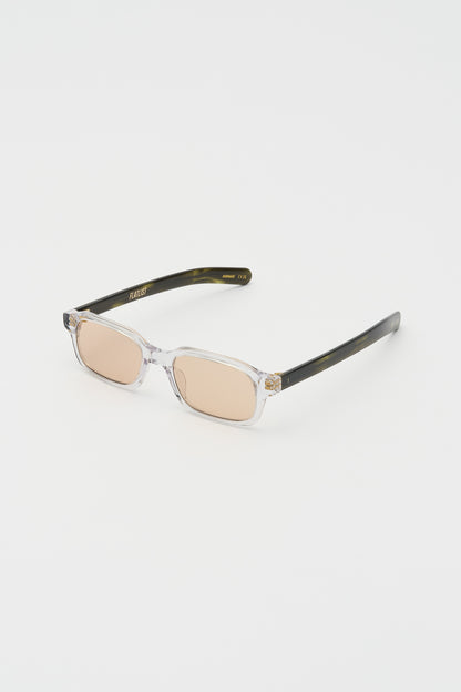 HANKY Clear Crystal / Olive Horn / Peach Lens