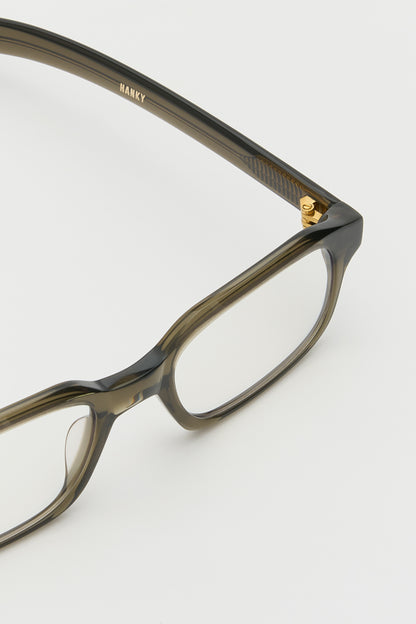 HANKY Solid Dark Green / Clear Lens Blue Light