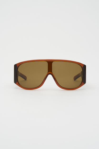JOHN JOVINO Crystal Brown / Solid Brown Lens