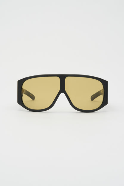 JOHN JOVINO Solid Black / Smoke Olive Lens