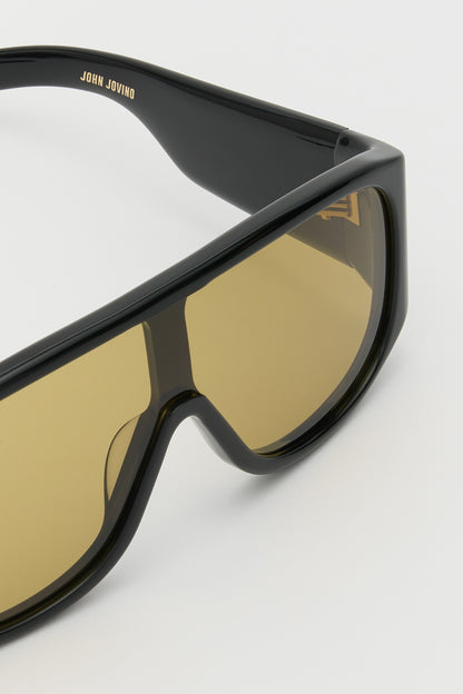JOHN JOVINO Solid Black / Smoke Olive Lens