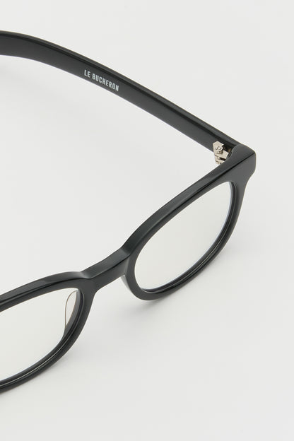 LE BUCHERON Solid Black / Clear Lens Blue Light