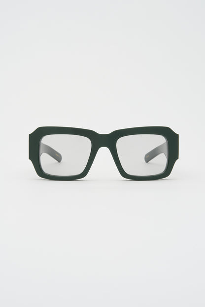 MARFA Solid Dark Green / Light Grey Lens